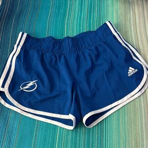 Tampa Bay Lightning Adidas Women's Blue Athletic Shorts